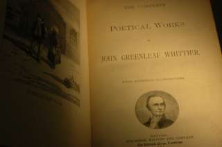 1884 John Whittier Illustrated  