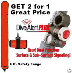 Dive Alert Plus Safety Sausage SeeMe float rescue scuba  