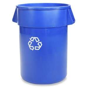   Rubbermaid Brute Recycling Container, 44 Gallon   Blue