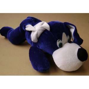  Blue and White Dog Stuffed Animal Plush Toy   15 inches 
