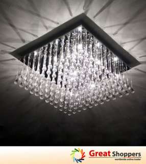   Contemporary Crystal Pendant Ceiling Lighting Light Lamp Chandelier
