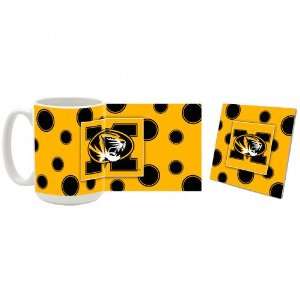  Missouri Tigers Polka Dots Mug and Coaster Set Sports 