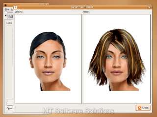 Virtual Hair Styling Makeup Makeover Designer Software  