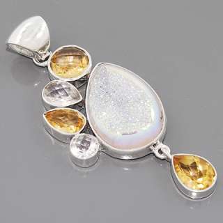   CitrineTopaz Gemstone 925 Sterling Silver Jewelry Pendant Lot#12P