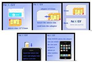 Micro SIM Card Adapter Adaptor iPhone 4 3GS USA Ship  