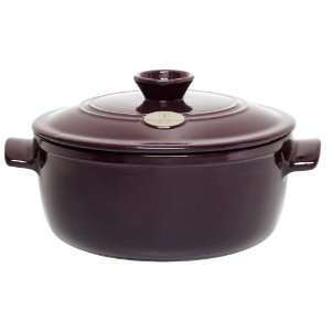  Henry Flame Top 4.2 Quart Round Stew Pot, Figue