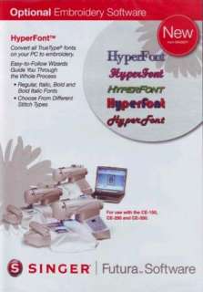 Singer Hyperfont Embroidery Software for CE 150 250 350  