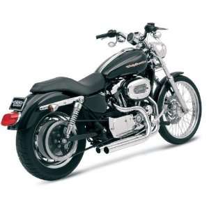 Bassani Manufacturing Pro Street Straight Cut Exhaust System   Chrome 