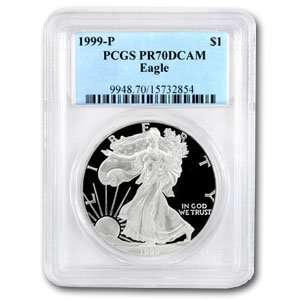  1999 P (Proof) Silver American Eagle   PR 70 DCAM PCGS 
