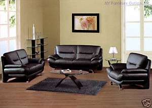 7068 Living Room Sofa Set Contemporary Italian Leather  
