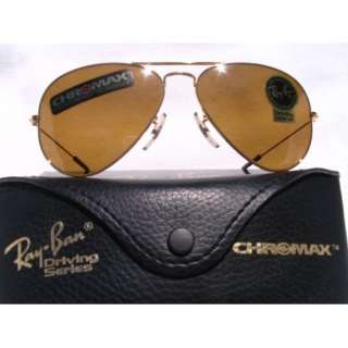  Bausch & Lomb Ray Ban Chromax Driving Series Aviator Sunglasses 