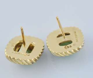 David Yurman Cable Classic Peridot Earrings set in 14 kt yellow gold