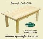 Rect. Coffee Table,Cedar Rustic Log Living Furniture