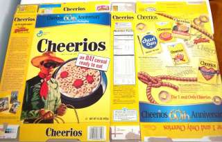 2001 Lone Ranger Cheerios Cereal Box rrr16  