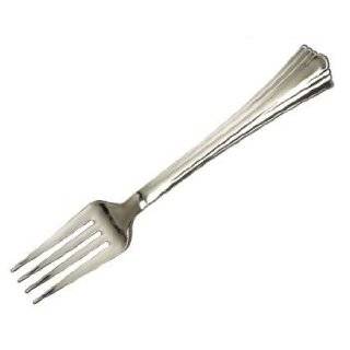 Silver WNA Reflections Heavyweight Plastic Fork (WNA61080) by 