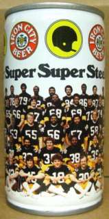   BEER Can 1979 SUPER STEELERS, Pittsburgh, PENNSYLVANIA, Team Photo, 1
