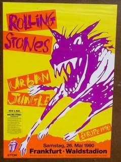 Rolling Stones the German 1990 tour poster nearmint  