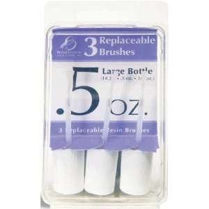   Replacement Brushes for Large Bottle 15g 3 Count Health & Personal