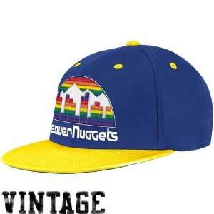  Nuggets Adidas Throwback Classic Team Color Retro Flat Bill Flex Hat 