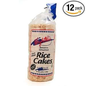 ROKEACH Rice Cake   Unsalted Sesame, 5.25 Ounce Boxes (Pack of 12)