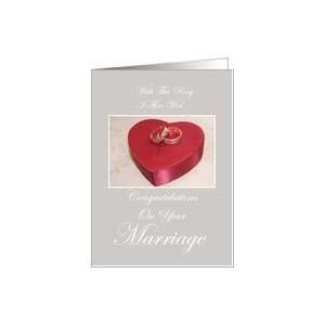  Wedding With This Ring I Thee Wed Card Health & Personal 
