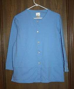 BOBBIE BROOKS BUTTON FRONT SWEATSHIRT in XL  