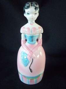  BERNARD RETRO LADY GIRL JAPAN PERFUME BOTTLE DIAH FIGURAL JAR  