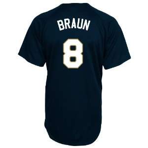   Ryan Braun #8 Replica Batting Practice Home Jersey