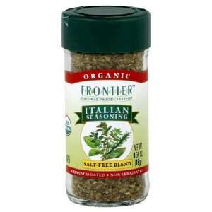 Frontier Italian Salt Free Seasoning Certified Organic    0.8 oz 
