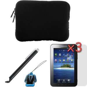  Case + 3 X LCD Screen Protector + Black Universal Stylus with Flat 