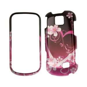 Hard Plastic Design Phone Cover Case Purple Love For Samsung Intercept