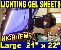 LARGE LIGHTING GELS   for Stage Theatrical Lights 21x22  