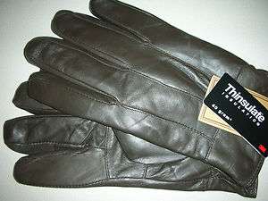   Brown Soft leather Leather Gloves 40 Gram Thinsulate Insulation $35.00