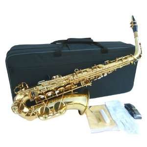  Anaxa Brass Alto Saxophone Sax w/case Approved+Warranty 