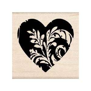  HEART SCRAPBOOKING WOOD MOUNTED RUBBER STAMP Arts, Crafts 