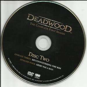  Deadwood HBO Season 1 Disc 2 Replacement Disc Movies 