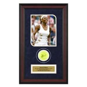  Serena Williams Wimbledon Framed Autographed Tennis Ball 