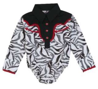 NEW Wrangler Infant/Toddler Zebra Print Onsie Shirt #PQ8131M  