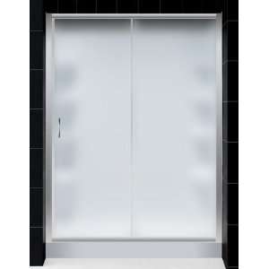 DreamLine INFINITY Frosted Glass Shower Door,  Base and BackWall 