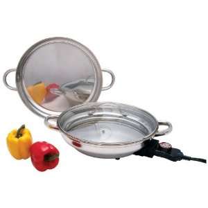   12 Round Surgical Stainless Steel Electric Skillet