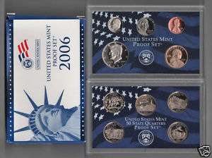 2006 Clad US MINT Proof 10 Coin Set Original Box & Cert  