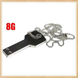USB 2.0 Metal Key Sharp 100% 8GB 8G USB Flash Stick Memory Pen Drive 