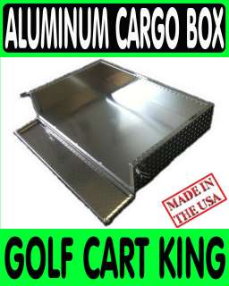 Club Car Precedent Golf Cart Aluminum Diamond Plate Cargo Box/Utility 