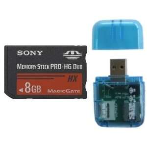  Sony 8 GB PRO HG Duo HX Memory Stick MSPD with Memory Card 