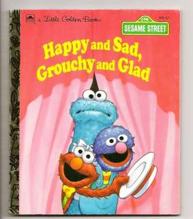   Sad Grouchy & Glad Little Golden Book Sesame St 9780307001252  