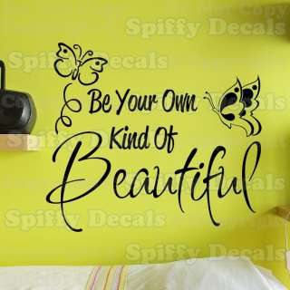   OF BEAUTIFUL BUTTERFLY Quote Vinyl Wall Decal Sticker Art Decor  