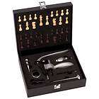 New Wyndham Wine Bottle Opener and Chess Game Board Set
