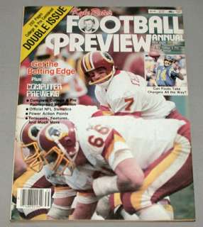1983 Washington Redskins NFL Pro Football Magazine  