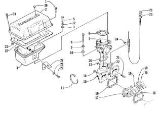 Parts Diagram for 1999 TS 770 WATERCRAFT INTAKE ASSEMBLY