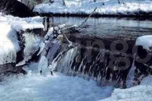 Film of water and waterfalls